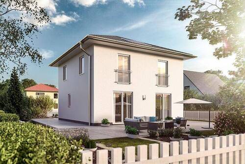 Fl124 - Gartenansicht - 4 Zimmer Einfamilienhaus in Gierstädt