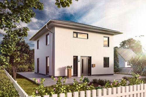 Fl124 - Straßenansicht - Einfamilienhaus mit 126,00 m² in Gierstädt zum Kaufen