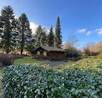 Sonniges großzügiges naturnahes Grundstück mit Blockhütte ! - Hamburg Lemsahl-Mellingstedt