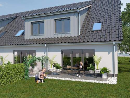 Reihenhausensemble Bollmannsdamm Garten und Terrasse - Reihenendhaus mit 119,00 m&sup2; in Weyhe zum Kaufen