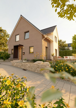 LH 152 - Straßenansicht - Einfamilienhaus mit 161,00 m² in Magdala zum Kaufen