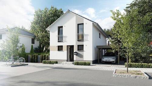 Aura 125 - Straßenansicht - 4 Zimmer Einfamilienhaus zum Kaufen in Gierstädt