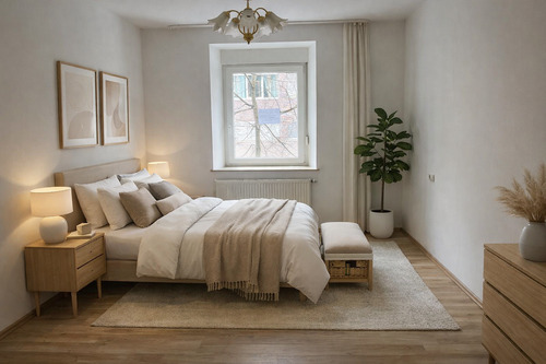 Beispiel Schlafzimmer (KI) - 2 Zimmer Etagenwohnung in Nürnberg