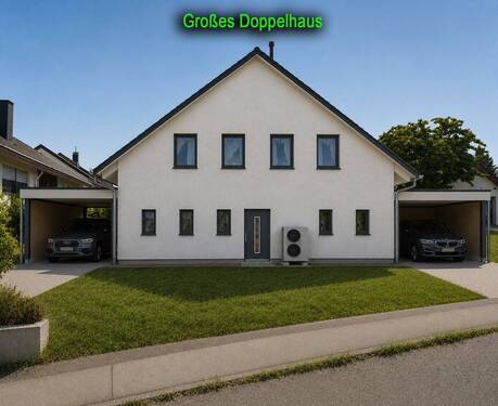 Großes Doppelhaus - Mit Freunden und Verwandten zusammen bauen und sparen! ??