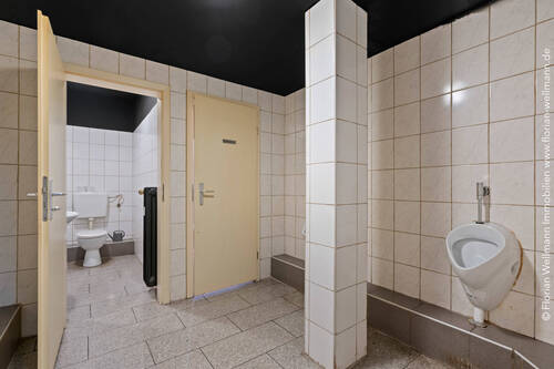 WC-Bereich des Cafés. - 