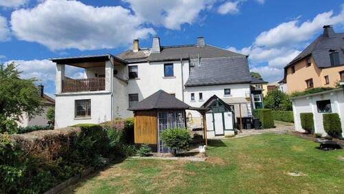 Gesamtansicht rückseitig - 5 Zimmer Doppelhaushälfte zum Kaufen in Rodewisch