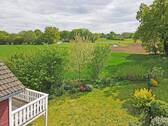 Blick über Felder und Wiesen - 