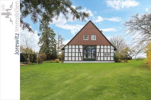 002 - Gartenansicht - 7 Zimmer Bauernhaus, Landhaus zur Miete in Bielefeld