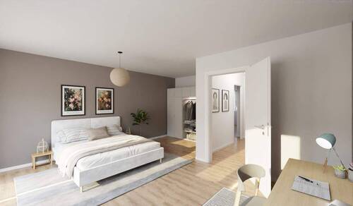 Helles und komfortables Schlafzimmer - Reihenmittelhaus mit 142,80 m² in Heiligenhaus zum Kaufen