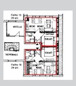 Grundriss Wohnung 29 m² - 