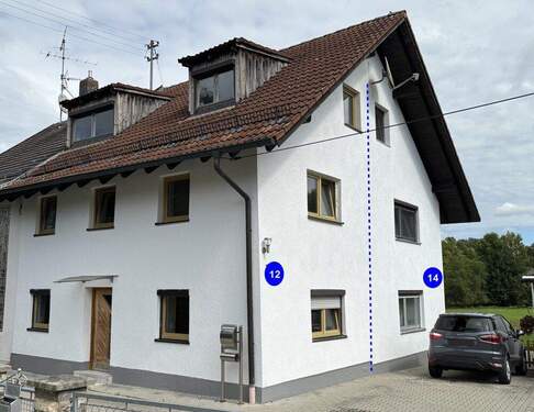 Haus Nr. 12 (links) und 14 (rechts) - 1 Zimmer Doppelhaushälfte zum Kaufen in Kraiburg am Inn / Guttenburg
