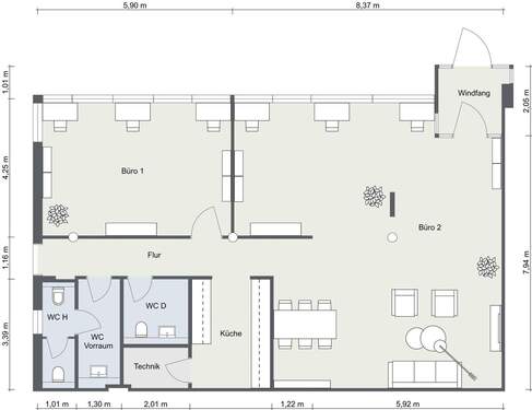 Kirchzarten Büro/Praxis - 