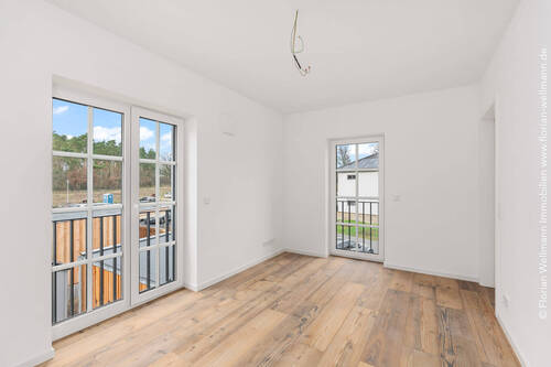 Beispiel für einen Wohnraum in einer Obergeschosswohnung. - 