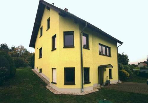 Hausansicht Gartenseite - Einfamilienhaus im Striegistal bei Nossen