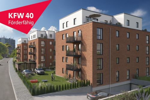 Außen 1 KFW - 2 Zimmer Etagenwohnung zum Kaufen in Lübeck