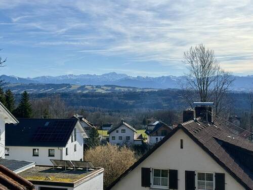 Ausblick vom Essplatz - 3 Zimmer Etagenwohnung zum Kaufen in Hohenpeißenberg