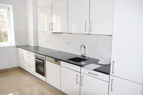 Küche mit EBK (1) - 2 Zimmer Etagenwohnung in Dresden