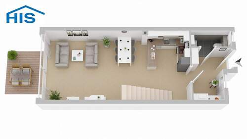 RH 6 Erdgeschoss - 5 Zimmer Reihenendhaus in Monheim am Rhein