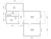 Grundriss - Etagenwohnung mit 61,00 m&sup2; in Zwickau zur Miete
