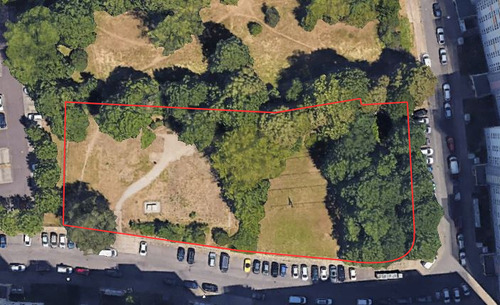 Titelbild - Grundstück mit Parkplatzbebauung in der Nähe des idyllischen Neustädter See in Magdeburg