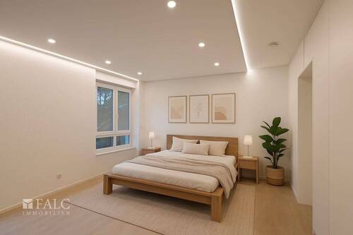 Schlafzimmer virtuell eingerichtet - 