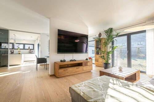 Wohnzimmer mit Küche - 