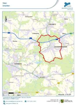 Makrokarte - 2 Zimmer Einfamilienhaus zum Kaufen in Großröhrsdorf