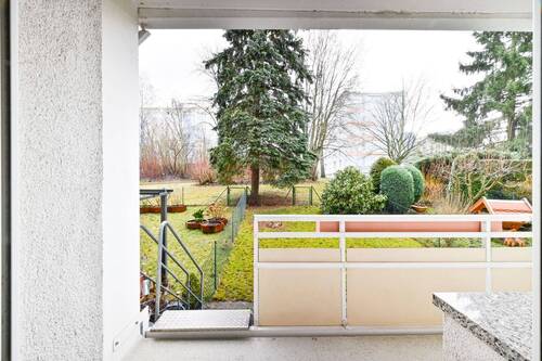 Balkon - 2-Raum-Wohnung mit Terrasse in ruhiger, gepflegter Lage von Chemnitz-Kappel