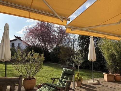 Blick auf Terrasse/Garten - 