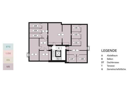 Geschossübersicht UG - 