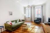 Wohnzimmer - Altbau trifft Moderne - Stilvolle Wohnung mit hochwertiger Ausstattung