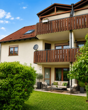 Front 3 ZI OG.png - 2 gepflegte 3 Zimmer Wohnungen im 1. OG in Kürnach zu verkaufen