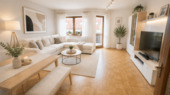 Wohnzimmer - 3 Zimmer Etagenwohnung in Kürnach