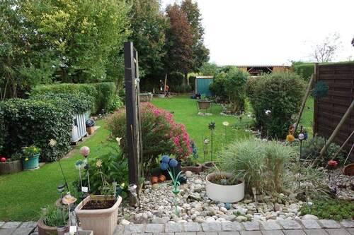 Garten, vor der Neuvermietung - 4 Zimmer Reihenmittelhaus zum Kaufen in Teising