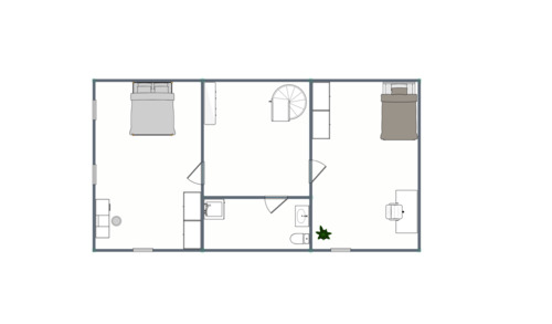 Obergeschoss linke Doppelhaushälfte - 