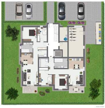 Erdgeschoss möbliert - 