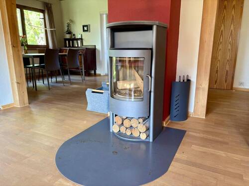 Schwedenofen im Wohnbereich - 6 Zimmer Einfamilienhaus in Bad Waldsee