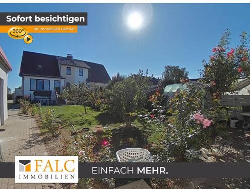 Rückansicht B2 - Saniertes Wohnhaus mit 5 Zimmer, Vollkeller, 2 Bäder, Garage, Nebengelass & viel Land, im LK Rostock