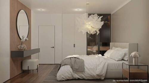 Visualisierung Schlafzimmer - 3 Zimmer Etagenwohnung in Bruckmühl