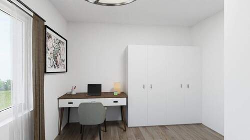Visualisierung Whg 7 Zimmer Eins Schreibtisch - 