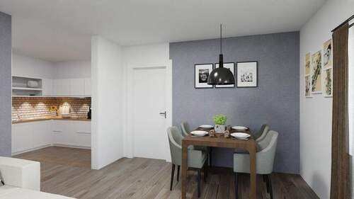 Visualisierung Whg 7 Offener Essbereich - 