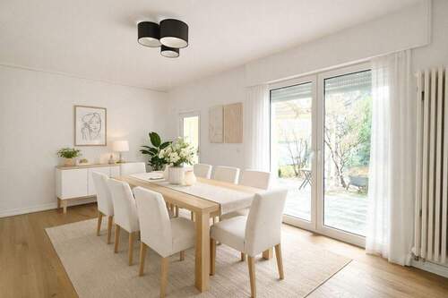 Visualisierung Esszimmer - Einfamilienhaus mit 256,80 m&sup2; in Frankfurt am Main zum Kaufen