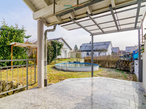 Blick auf den Garten - 6 Zimmer Doppelhaushälfte in Rheinfelden / Herten