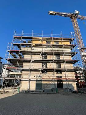 Außensanicht Rohbau - Perfekt geschnittene 2- Zimmer Wohnung