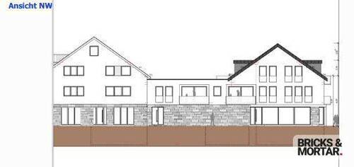 Ansicht Nordwest - Mehrfamilienhaus, Wohnhaus in Paderborn