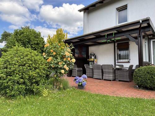 Garten + Überdachte Terasse - Einfamilienhaus mit 120,00 m&sup2; in Kirchlengern zum Kaufen
