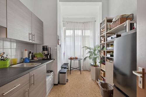 Küche mit Essbereich - 2 Zimmer Etagenwohnung in Karlsruhe