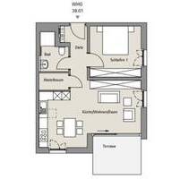 Hier können Sie entspannen - 2-Zi Wohnung mit Gartenanteil und Terrasse - Tübingen Südstadt