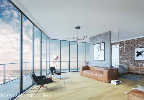 Bild 1 - WAVE***3-Zimmer Apartment D.10.80***10 Etage m. Nord-West Eckbalkon *MEERBLICK* Bj.2023