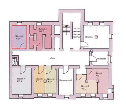 Lage Mieterkeller W6 - 